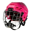 Hokejska čelada CCM Tacks 70 Combo Pink Junior