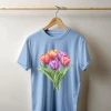 Camiseta Majica sa štampanim printom Cam 956, Unisex, Cijan