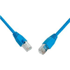SOLARIX povezovalni kabel CAT6 SFTP PVC 0,5 m modri, odporen proti zatikanju