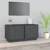 TV ormarić sivi 80 x 35 x 40,5 cm od masivne borovine
