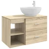 Set namještaja za kupaonicu 2 pcs Hrast sonoma