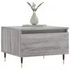 shumee Klubska mizica 2 kosa siva sonoma 50x46x35 cm inženirski les