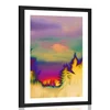 Plakat s paspartujem nenavadni obrisi gozda - 60x90 white