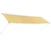 Tenda na uvlačenje 400 x 150 cm žuto-bijela