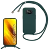 Scandi silikonski ovitek z vrvico za Xiaomi Poco X3 NFC – temno zelen
