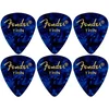 Fender 351 Shape Premium Pick Thin Blue Moto 6 Pack