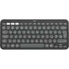 Logitech Pebble Keys 2 K380s tipkovnica Univerzalno Brezžični RF + bluetooth QWERTY Angleški (britanski) Grafit