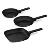 Berlingerhaus Komplet ponev s titanovo prevleko BH-8196 3 pcs Matte Black Collection