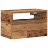 Vidaxl Stenska nočna omarica starinski les 45x26x28,5 cm