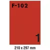 Etikete ILK 210x297mm pk100L Fornax F-100 crvene