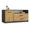 TV-omarica Mandeville 340 Antracit, Artisan hrast, 109x53x53cm