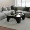 Hanah Home Klub sto Seine 80x80x35cm Crni