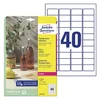 AVERY ZWECKFORM etikete L7781 45,7 x 25,4 mm, prozorne, zavitek 25 listov