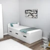 Hanah Home Ram za krevet Akser, 91x50x193.6 cm, Beli