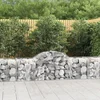 Lučne gabionske košare 3 kom 200x50x60/80 cm pocinčano željezo