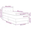 vidaXL vidaXL Postelja z vzmetnico temno zelena 100x200 cm žamet, (22052816)