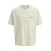JACK & JONES Majica JORISLINGTON mornarska/neonsko oranžna/volneno bela