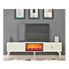 Hanah Home HANAH HOME Flame Fireplace - White, Gold TV omarica, (20870468)
