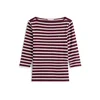 TOMMY HILFIGER Majica NEW CODY bordo/bela