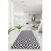 Conceptum Hypnose Tepih, 100x300cm, Crno-beli