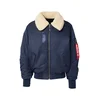 ALPHA INDUSTRIES Prehodna jakna B-15 kremna/temno modra