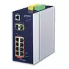 PLANET IP30 L2+ SNMP Manageable 8-Port Gigabit POE(Af) switch + 2-Port Gigabit SFP Industrial switch (-40 to 75 C), ERPS Ring Supported, 1588 (IGS-10020PT)