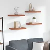 Polica na zidu 4 pcs Crvena 50 x 23 x 4 cm Konstruirano drvo