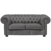 Landscape CHESTERFIELD ZOFA, siva tekstil