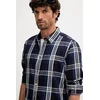 Bombažna srajca Pepe Jeans moška, mornarsko modra barva, PM3090824