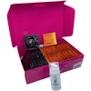 Komplet omrtvičenih kondomov - Delay pack (68 ks) + SE omrtvičen lubrikantni gel 15 ml + silikonske lisice Handcuffs