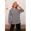 Trend Alacati Stili Ženska bluza Alc-X14540, Crno-bela
