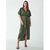 Willa Obleka BRENA MIDI DRESS kaki