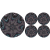 Bertoni Home Unisexs 1+4 Round Table Pads Set Octopus