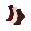 Kratke nogavice Nine West CEO_BR_NW_25082_Z_AW26 (3 PACK) Bordo rdeča
