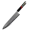 Damaskasti kuhinjski nož ZA-37455 - Chef / Crna / Crvena KP37455