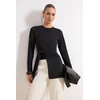 Trendyol Modest Ženska bluza Tctss26Uk00005, Crna