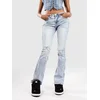 True Religion Becca Mid Rise Bootcut Flap Jeans mimosa w destroy