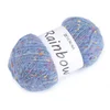 Pletena preja mohair Rainbow 100 g - (21-4) svetlo modra