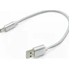 mobilNET Polnilni in podatkovni kabel Tip C 2A, 20cm, Srebrn, Eko embalaža