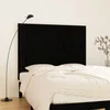 Vidaxl vidaXL Vzglavje postelje črno 146,5x3x110 cm masivni borov les