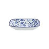 MADAME COCO Reve Bleu Tanjir za serviranje, 17.5x12.5cm, Plavo-beli