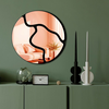 Wallity Ogledalo Ozgl507, 48x48 cm, Rose-gold
