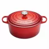 Okrogla posoda Signature  z jeklenim gumbom 28 cm, rdeča