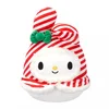 Squishmallows: Hello Kitty - My Melody z rdeče-belimi črtastimi trakovi - 20 cm