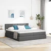 Krevet s od storage Tamno siva 180 x 200 cm Lažna koža