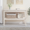 Konzolni stol bijeli 110x40x75 cm od masivne borovine