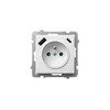 Ospel - Kućna utičnica bez okvira 230V + 1xUSB-A + 1xUSB-C SONATA bela