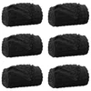 Pokrivači za bacanje 6 pcs Crna 240 x 220 cm Runo