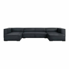Temno modra usnjena kotna sedežna garnitura (v obliki črke U) Madame – Windsor & Co Sofas