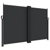 Bočna tenda na uvlačenje crna 160 x 1200 cm